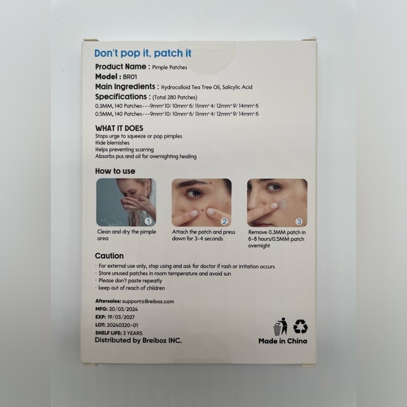 280 Hydrocolloid Acne Patches, Zit Patches for Day and Night Invisible - Picture 9 of 9